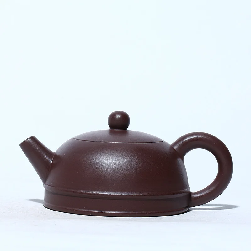 Original Ore Purple Mud Zen Heart Teapot Zisha Teapot Yixing Handmade Pot Kung-fu Teaware  Purple Clay Drinkware For Puer Green