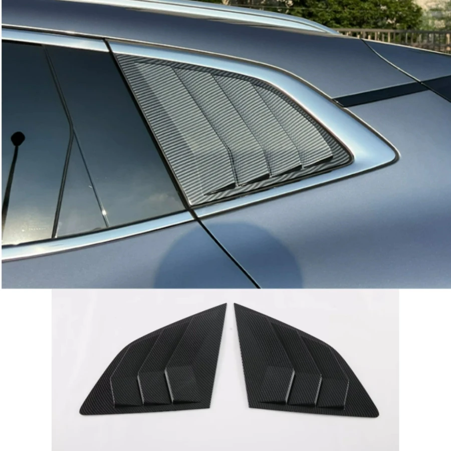 

For BYD SONG PLUS 2020 2021 2022 Exterior Accessories Rear Window Blinds Side Louvers Vent Rear Window Louvers Cover Trim