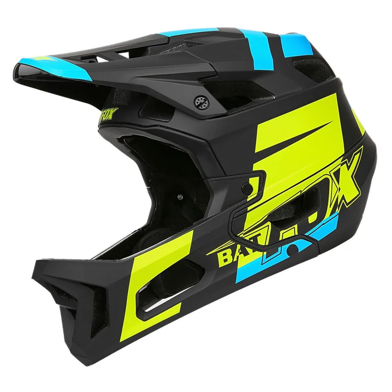

BATFOX MTB Full Face Helmet Adult DH Downhill Bike Motocross Off-Road Safety Helmet Mountain Bike BMX Unisex Full Cover Helmet