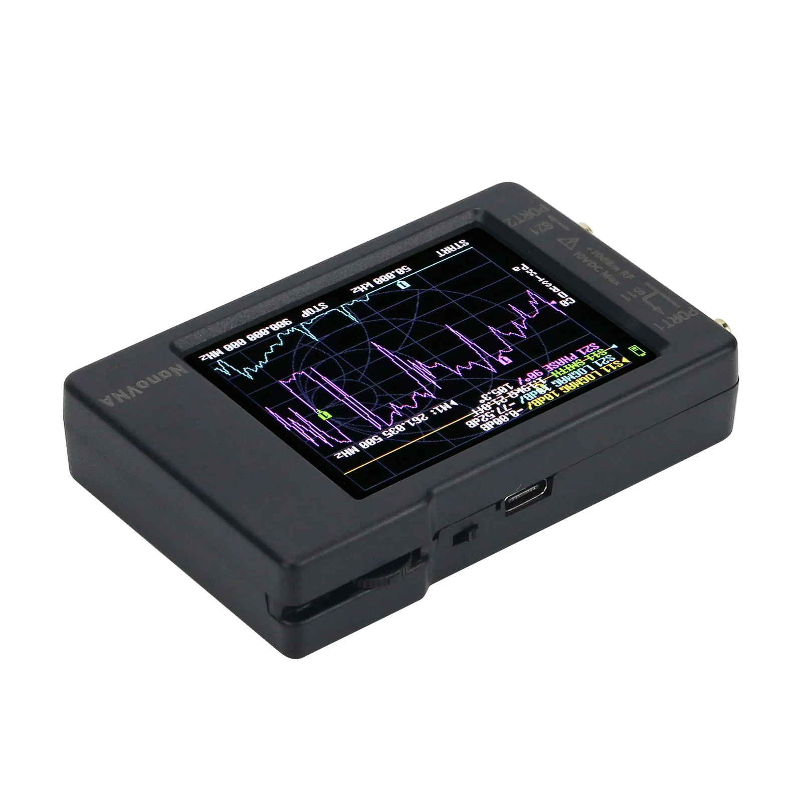 Nanovna-H NanoVNA 50 кГц-1 5 ГГц Очень крошечный портативный векторный анализатор сети MF HF