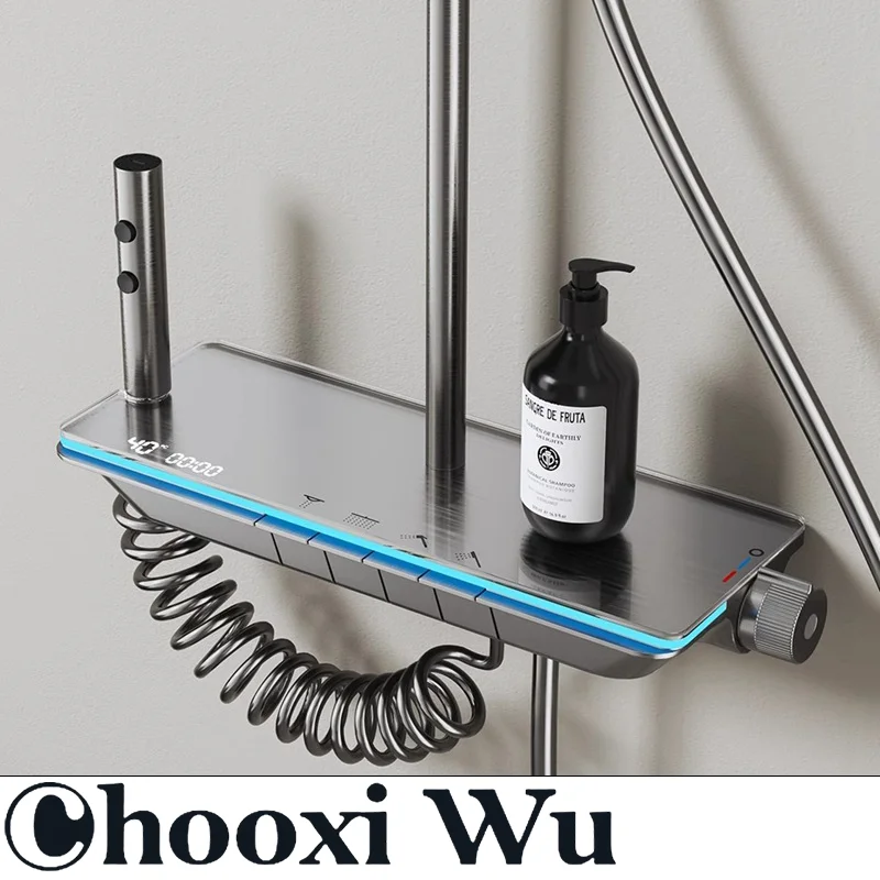 Алюминиевый душевой набор CHOOXIWU для ванной комнаты четырехскоростной