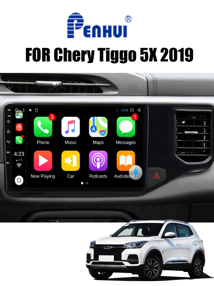 

Автомобильный DVD-плеер для Chery Tiggo 5X 2019, автомобильное радио, аудио, видео, мультимедийная навигация, GPS-плеер Android