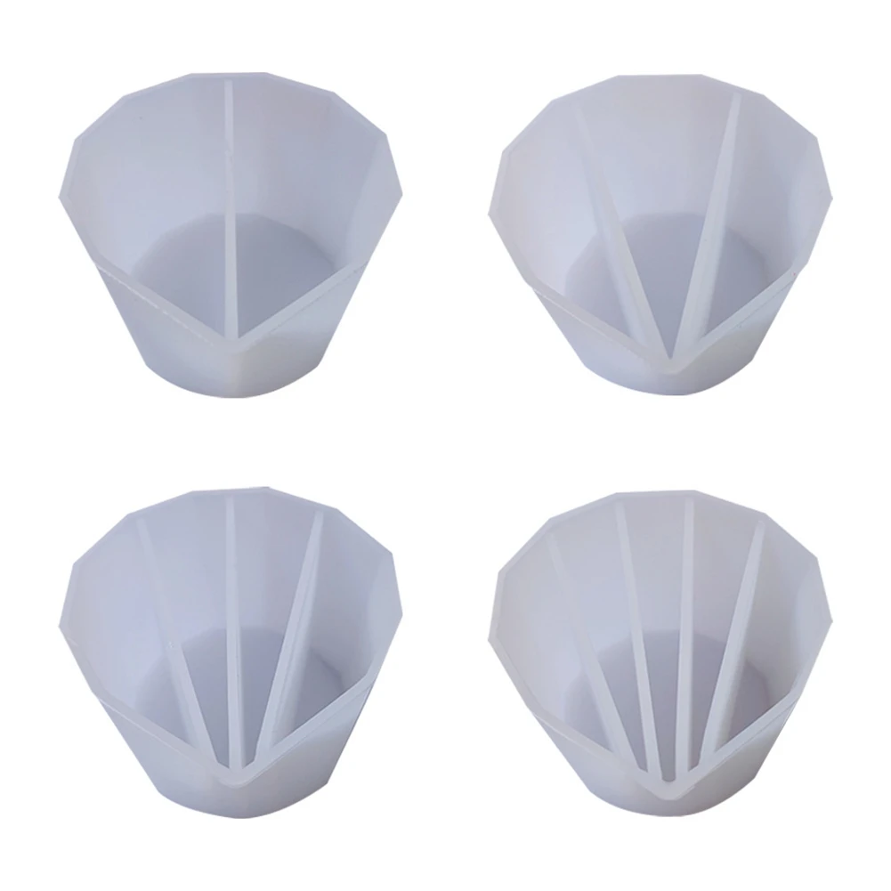 

4Pcs Distributing Cup Silicone Measuring Cups Resin Tools Color Mixing Cup for Dispensing Handmade Crafts,White