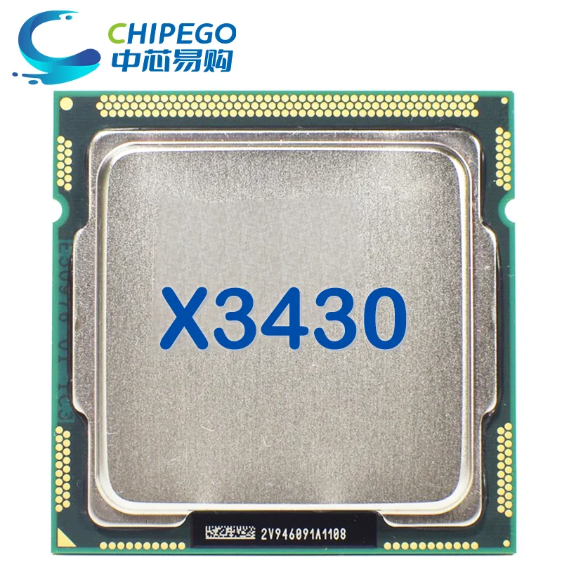 Xeon X3430 2,4 ГГц четырехъядерный четырехпоточный 95 Вт ЦПУ процессор LGA 1156 в наличии
