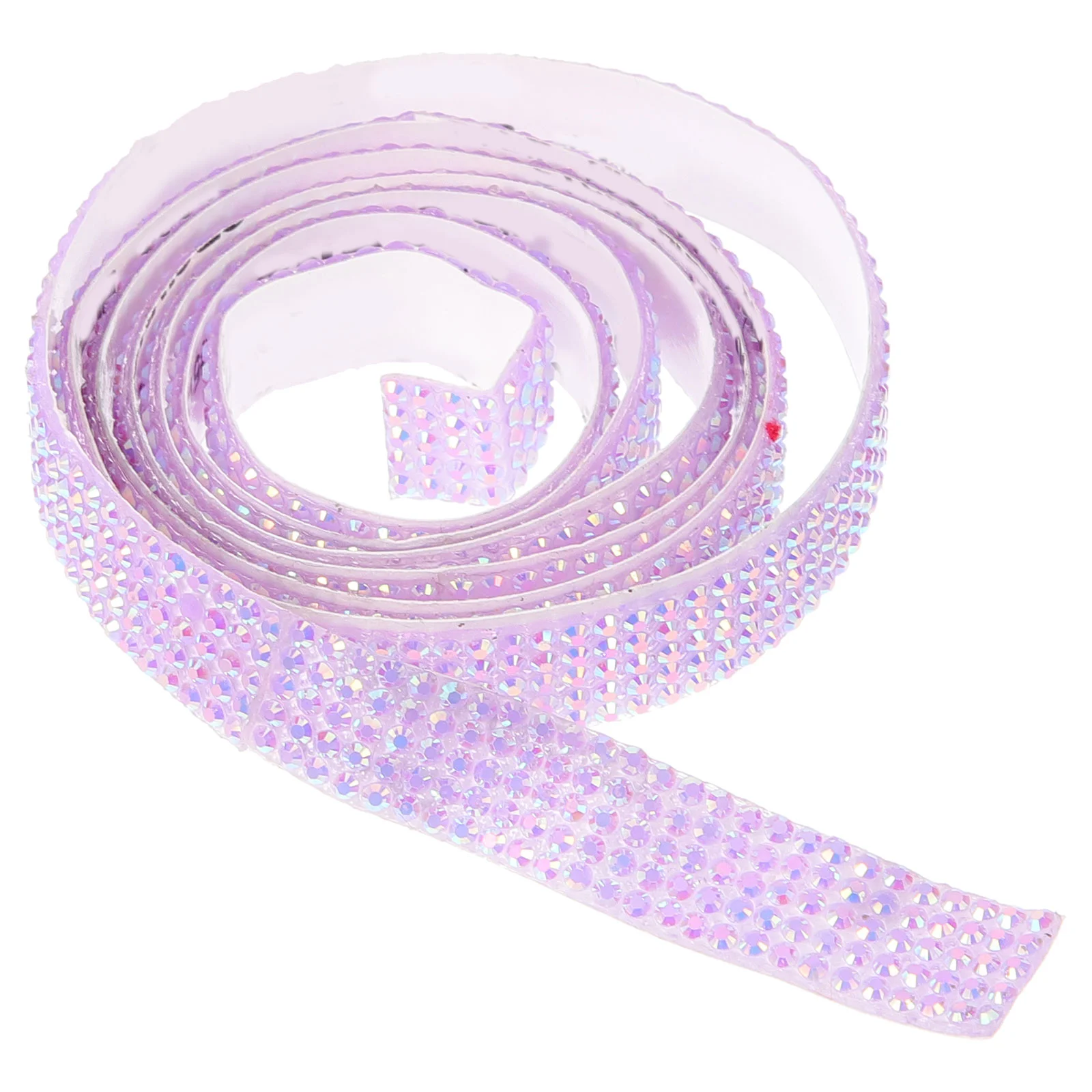Лента со стразами фиолетовая наклейка полоски из смолы самоклеящиеся стразы для