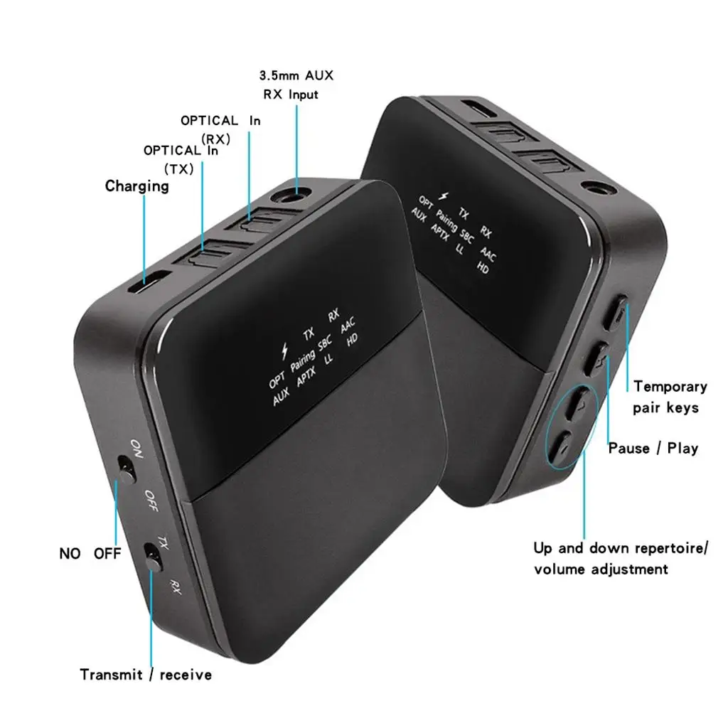 

Aux стерео беспроводной 2 в 1 Bluetooth адаптер 5,0 передатчик приемник Мини 3,5 мм