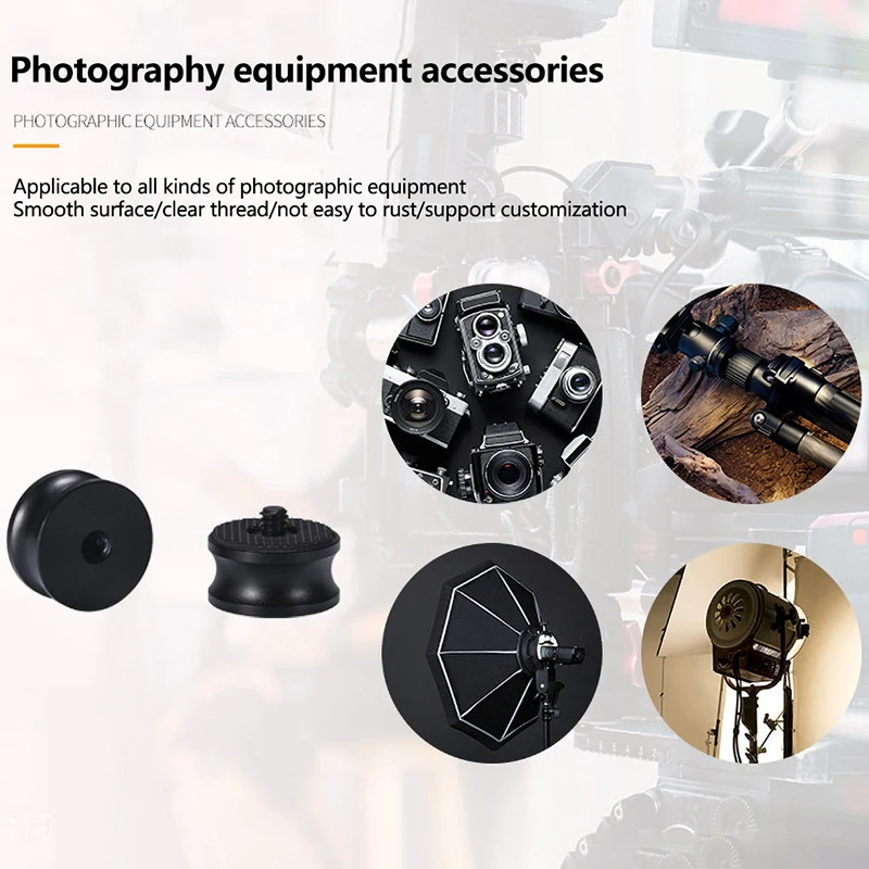 3/8 Inch Female to 1/4 Inch Male Threaded Adapter Monopod Mount Adapter Tripod Camera Light Stand images - 6