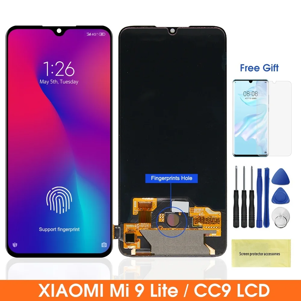 ЖК-дисплей 3A + 6 39 ''Mi CC9 для Xiaomi дисплей сенсорный экран дигитайзер в сборе