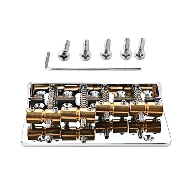 

Детали моста Hardtail для гитары с винтами для крепления гаечного ключа для гитары, бас-гитары, укулеле