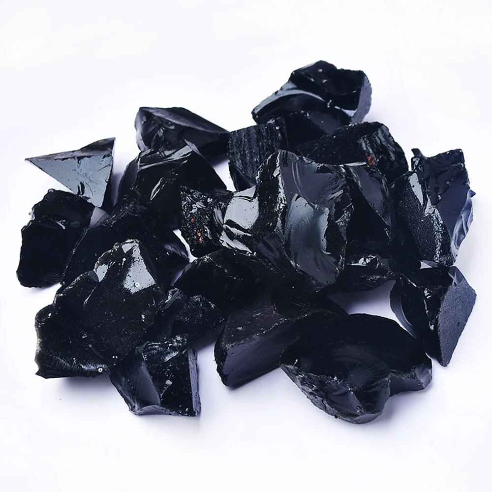 

Натуральный обсидиан, необработанные минералы, образец камня неправильной формы, минеральный орнамент для аквариума, объемное украшение из камня