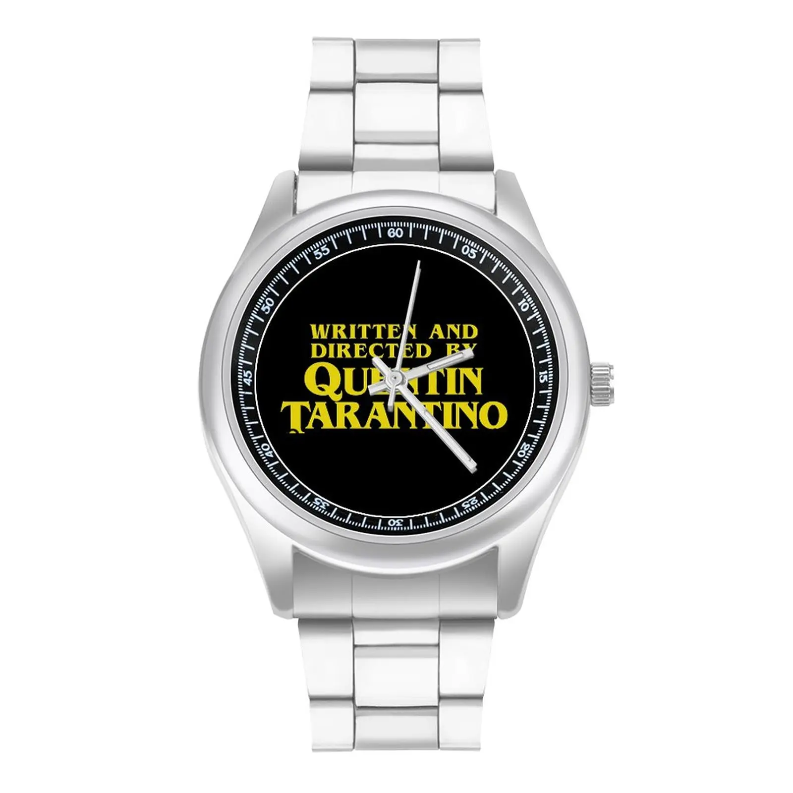 

Written And Directed by Quentin Tarantino Quartz Watch Film Director Travel Round Wrist Watch Stainless Photo Fashion Wristwatch