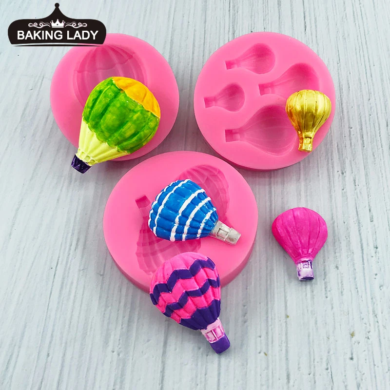 

3D Hot Air Balloon Biscuits Fondant Cake Silicone Mold Candy Cookies Decoration Mold Chocolate Baking Tool