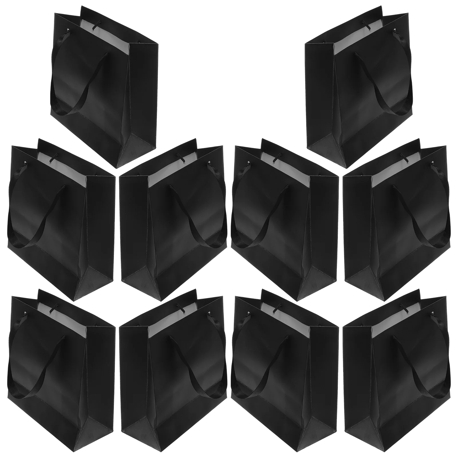 

10 Pcs Tote Bags Party Favor Paper Tea Handles Birthday Goodie Gift Container Small