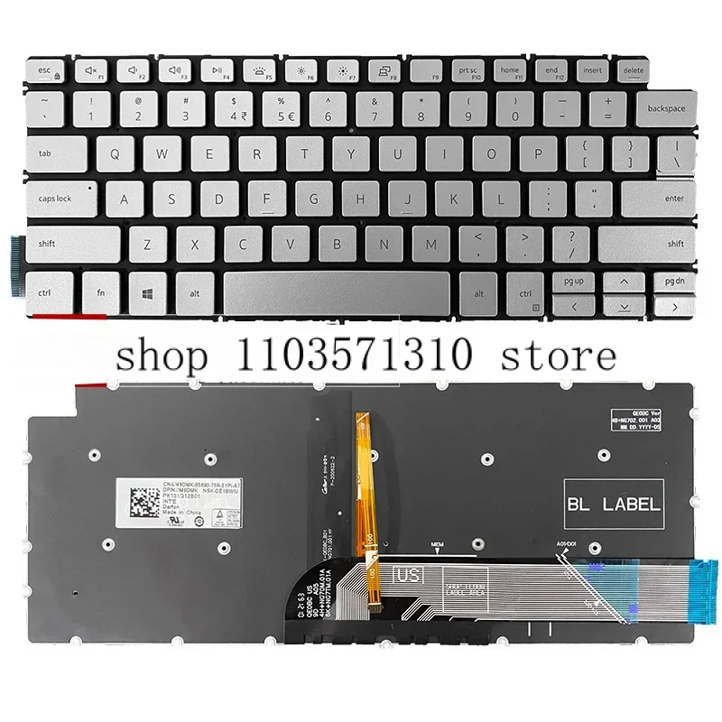 Новая Оригинальная клавиатура для ноутбука DELL Inspiron 7300 7306 7405 2 в 1