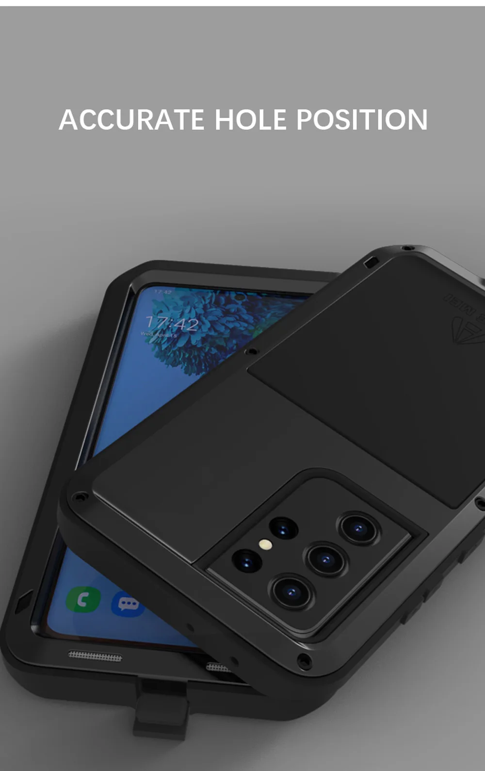 Love Mei Powerful Heavy Shockproof Fundas Metal Case For Samsung Galaxy S23 S22 S21 S20 Plus Ultra Silicone Coque Protect Cover