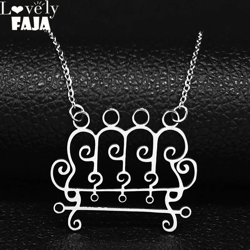 

2023 Paimon sceal Sigil Lucifer Seal Satan Stainless Steel Necklace Baphomet Silver Color Necklace Hides Shirt Jewelry N3053S03