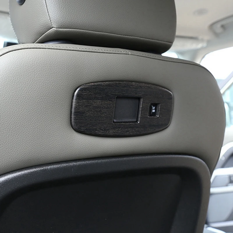 Для Land Rover Defender 110 2020 ABS дубовая древесина зернистая задняя панель сиденья с