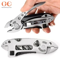 multi tool set multi purpose wrench adjustable wrench wire cutter jaw pliers survival emergency gear knife