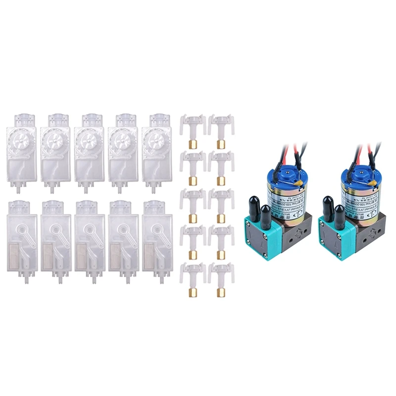 

10PCS DX5 Ink Damper For Epson With 2Pcs JYY Small Ink Pump For Galaxy