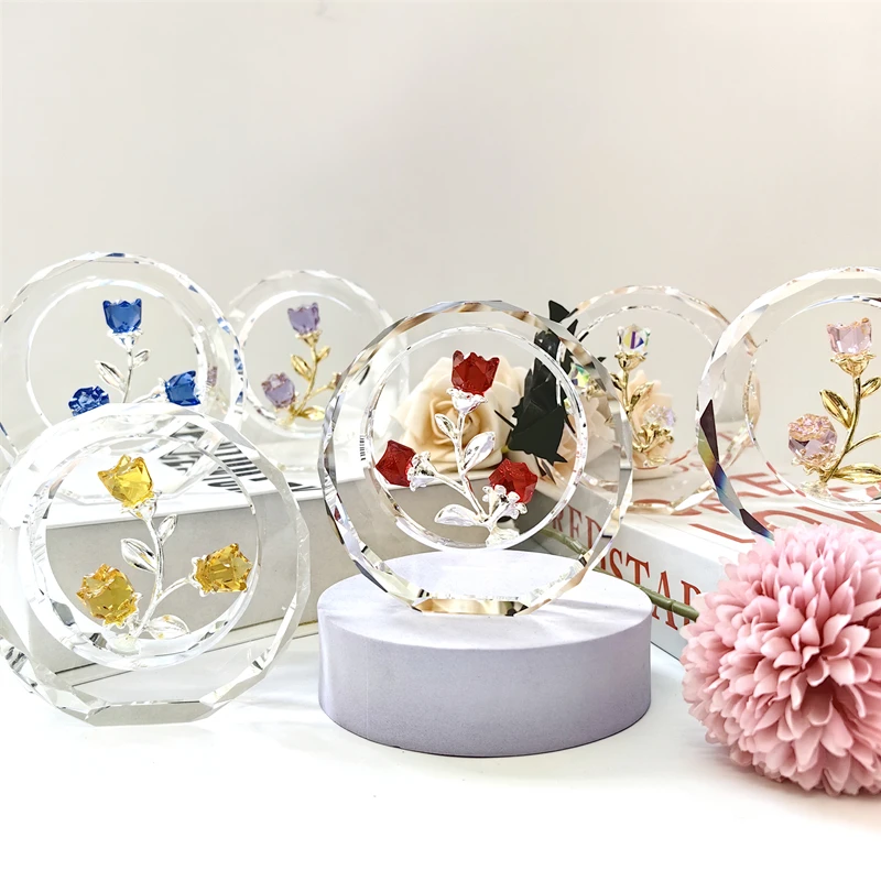 Декоративное украшение для стола в виде цветка лилии с аметистом