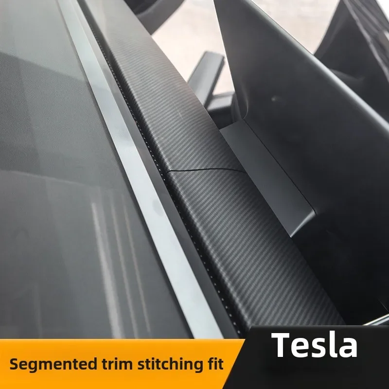 Для Tesla Model 3/Y отделка приборной панели наклейка на панель центральной консоли