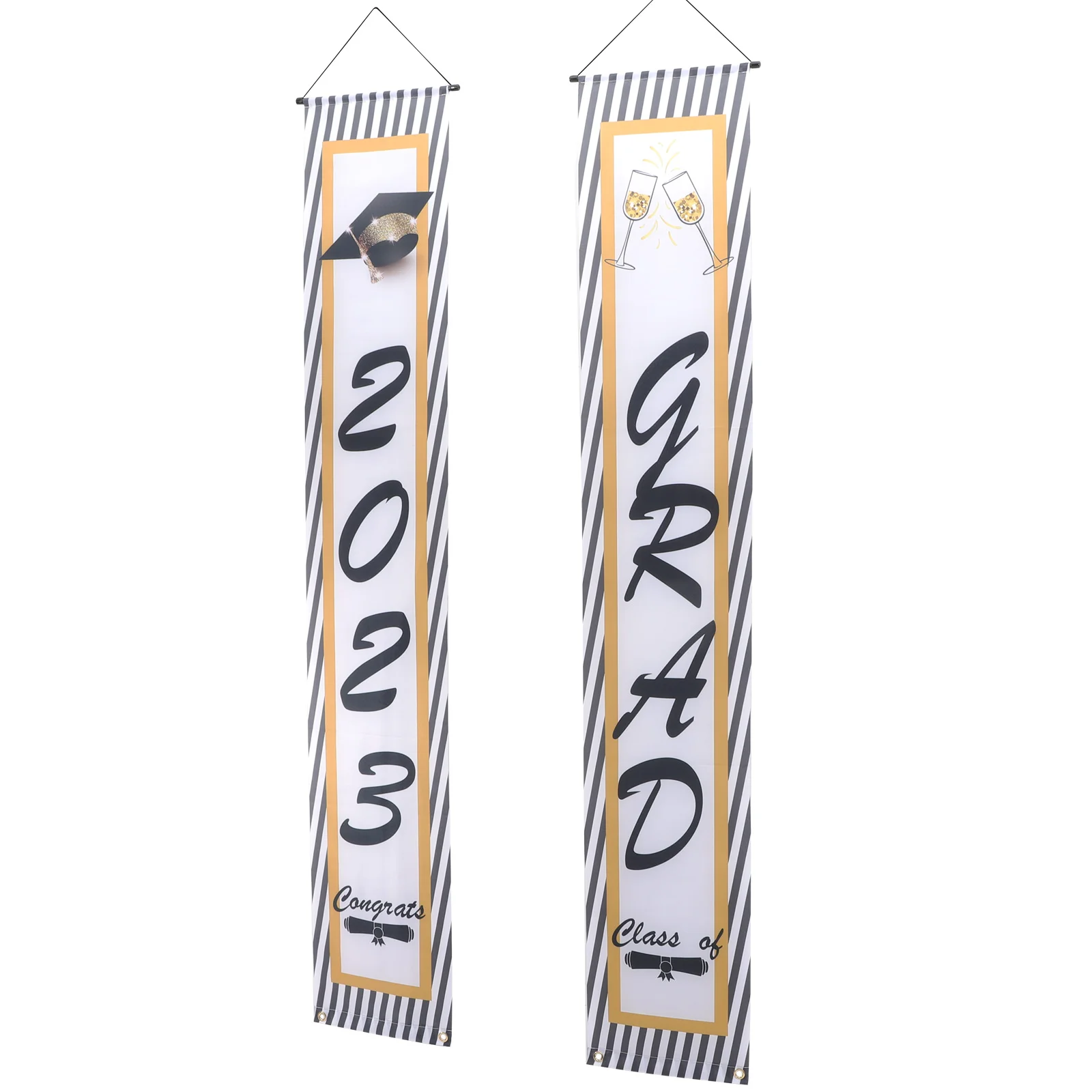 

Banner Graduation Door Grad Hanging Porch Class Party Sign S Favors Graduations Outdoor Upplies Congrats Decorations Signs Front