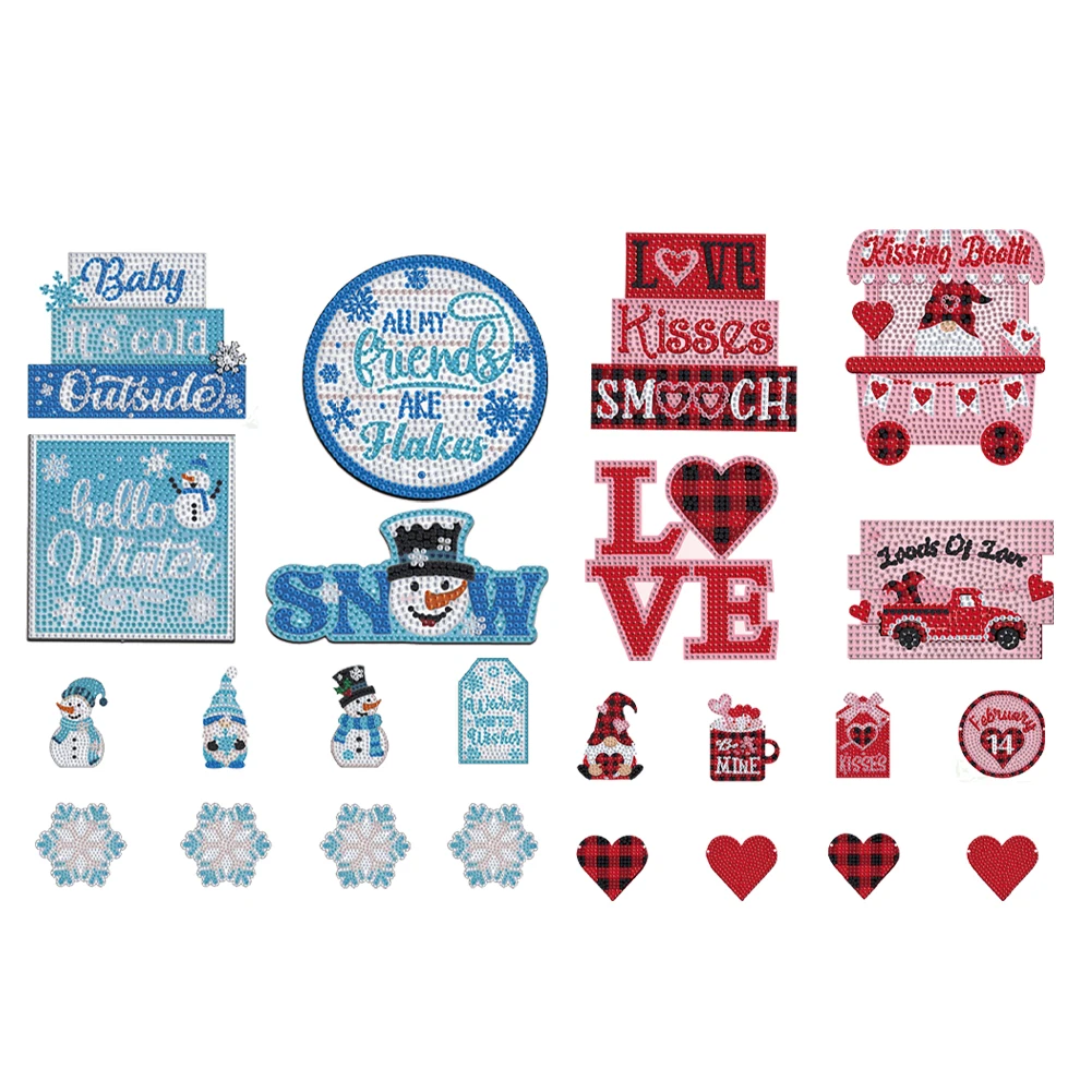 

Настольная алмазная живопись особой формы, украшение, Рождественская настольная алмазная живопись, Декор для дома и офиса