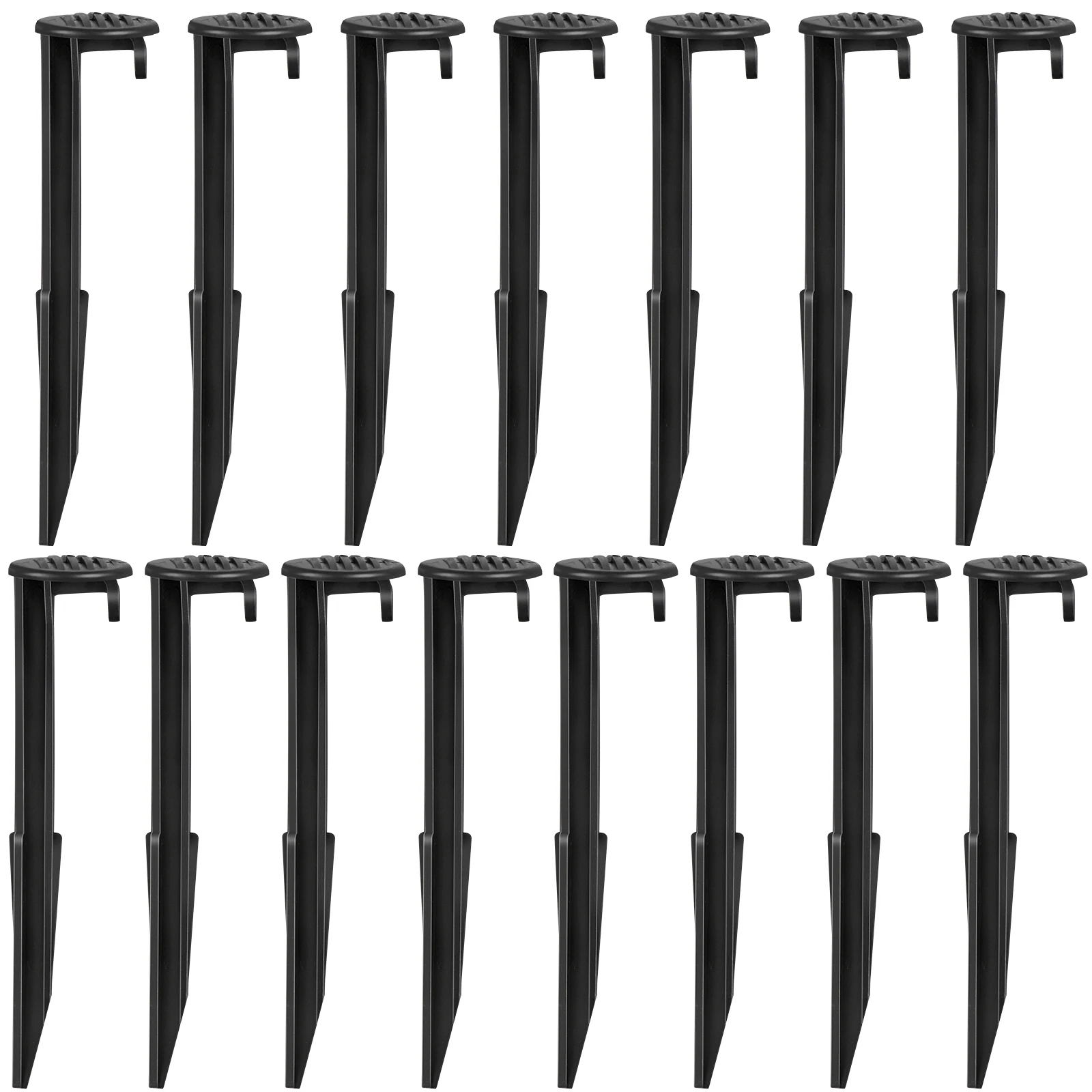 

20Pcs Inflatable Plastic Stakes and Hook with 32ft Tethers Heavy Duty Tent Stake