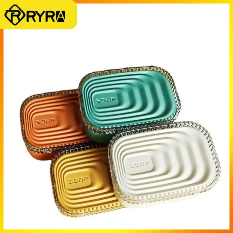 

14.5×9.5×5cm Anti-falling Drain Soap Box Anti-smashing Portable Soap Box Thick Soap Box Portable Soap Dishes Pp Waterproof 1pcs