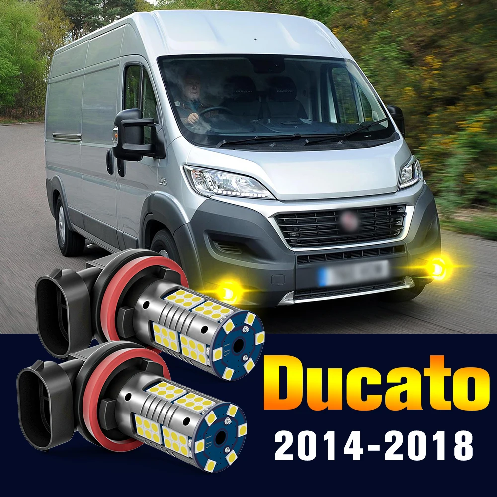 

2pcs LED Fog Light Bulb Lamp For Fiat Ducato 2014-2018 2015 2016 2017 Accessories
