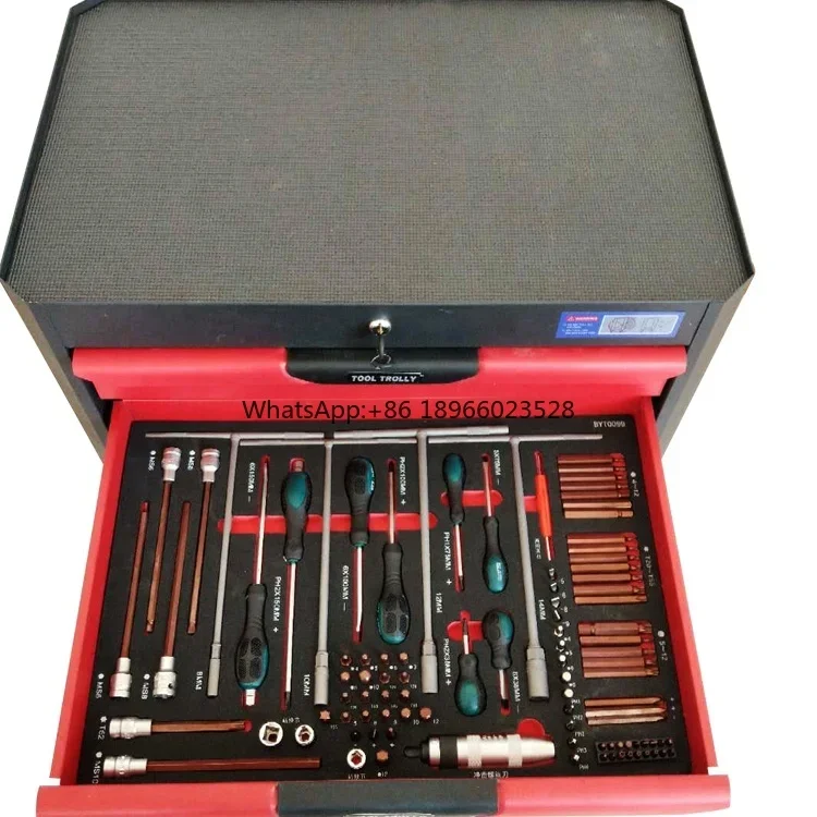 Передвижная Коробка для инструментов из Красного железа с колесами