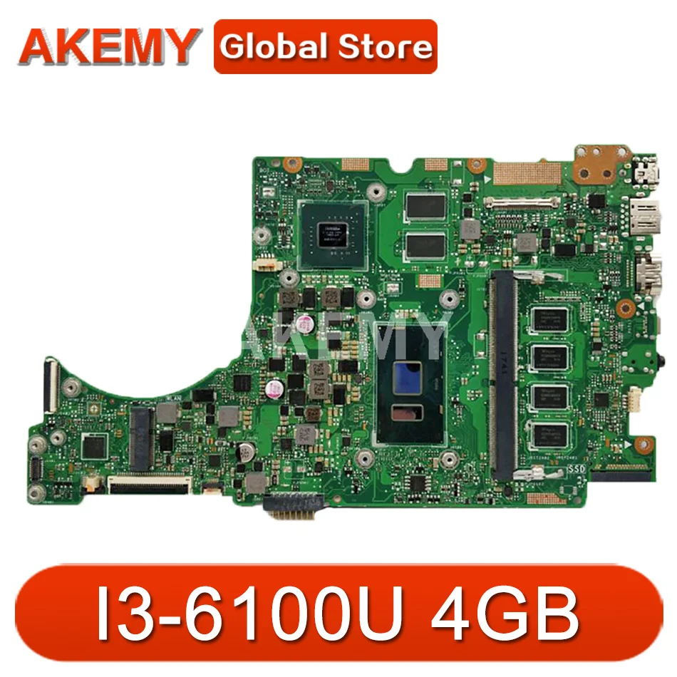 

Новая материнская плата Akemy для ноутбука UX310UQK UX310UQ UX310UVK UX310UV w/ 4G/Материнская плата ASUS/6006U I3-6100U
