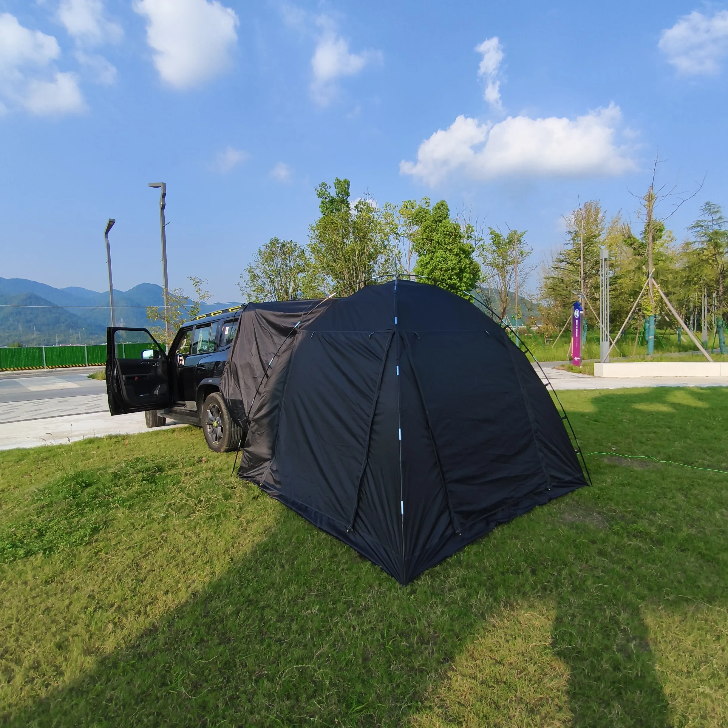 Автомобильная палатка задняя дверь 11 мм стеклянная для автомобилей 2 5x2 5 м