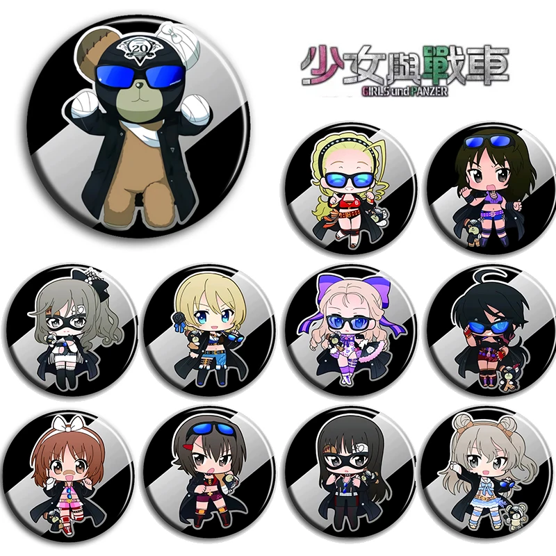 

Значки для девочек и девушек в стиле аниме 58 мм, брошь, булавки, железная металлическая брошь