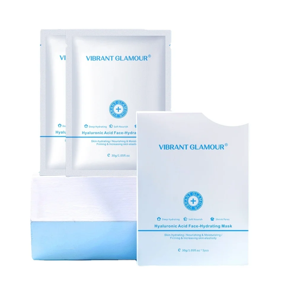 

Hyaluronic Acid Face-hydrating Mask 30g Timely Water Replenishing Brighten Skin Tone Smoothand Firm Quick Absorption 1pcs