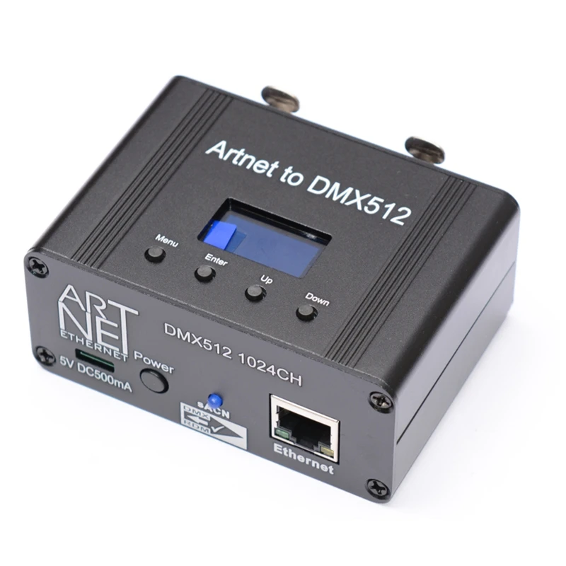 Интерфейс контроллера освещения Artnet DMX512 Ethernet 2 Universe 1024 Disco версия RDM/Ascn
