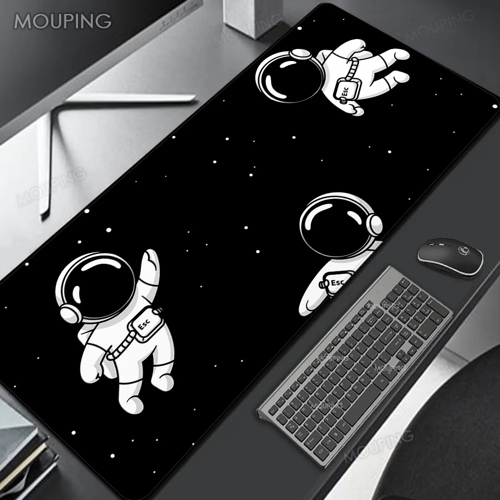 

Mouse pad xxl astronauta white Pink purple blue black space anime keyboard pc desk mat mausepad table rug anime slipmat 900x400