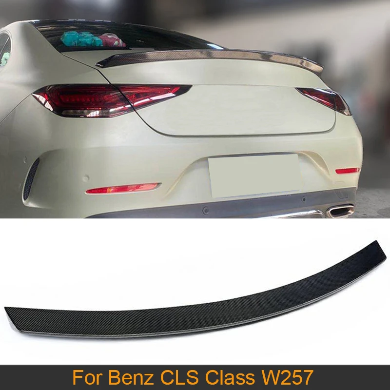 

Carbon Fiber Rear Trunk Spoiler Wing For Mercedes-Benz CLS Class W257 2019 2020 Car Rear Trunk Boot Lip Wing Spoiler