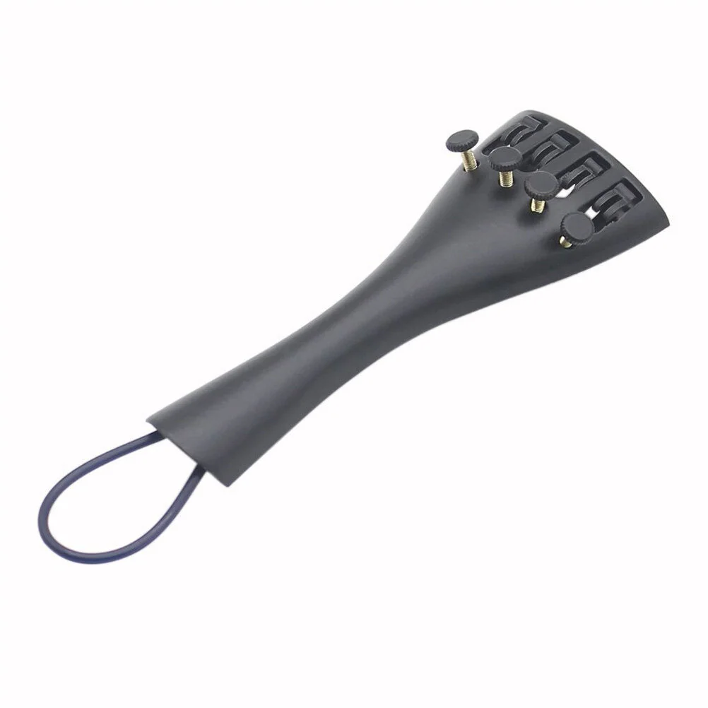 

Black Violin Tailstock Tailpiece Fine Tuner Musical Instrument Aluminum Alloy Replacement Bridge Accessory