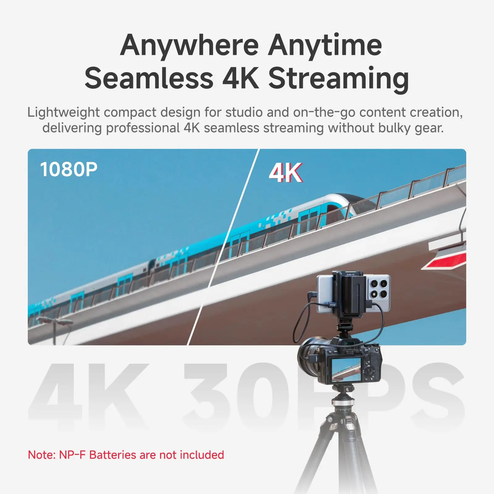 Фото НОВЫЙ Accsoon SeeMo 4K для Android HDMI адаптер 4K 1080p 60 кадров в секунду система передачи видео для монитора Switch/DSLR прямой трансляции №3