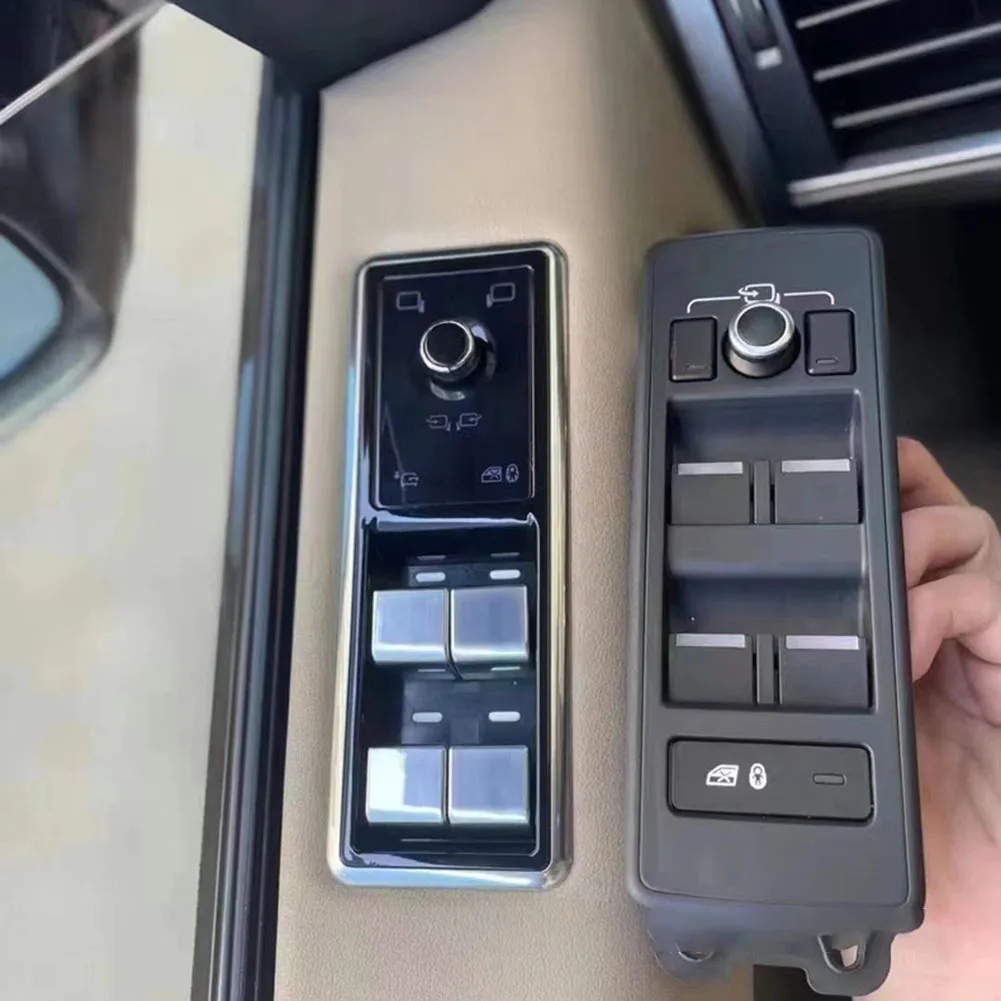 

Silver Black Car Glass Digital Switch Retrofit Fits For Land Rover L405 2013-2017 Automobile Accessories