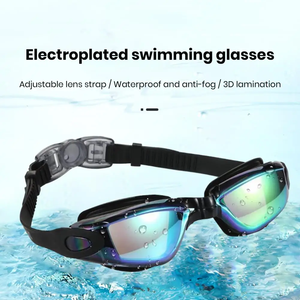 

Swimming Goggles With Wide Lenses Waterproof Swim Goggles Glasses UV Protection UV Protection Glasses For Adult