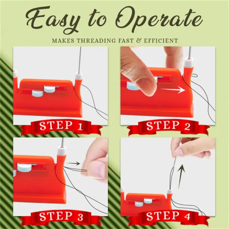 

Easy Needle Threader Automatic New Stitch Insertion Tool Needlework Sewing Tool Home Accessories Tools Elderly Guide Diy Helpful