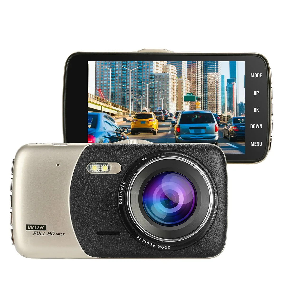 

Видеорегистратор автомобильный, 4 дюйма, HD 1080P, с ночным видением