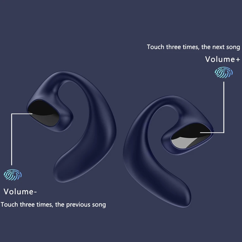 Беспроводные наушники Air проводящие TWS 5 1 Bluetooth-гарнитура спортивные
