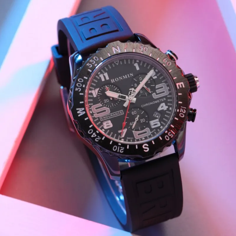 

Relogio Masculino Reloj высокое качество выносливость Pro хронограф Многофункциональный Профессиональный силиконовый ремешок Смарт-часы для мужчин