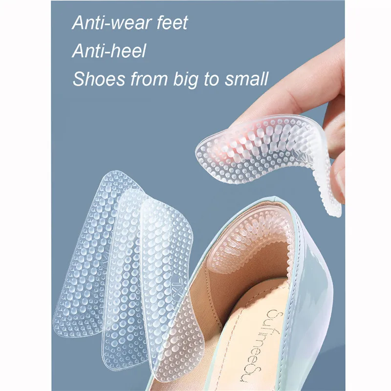 

Улучшенные силиконовые наклейки на пятки для женщин и мужчин, Нескользящие подушки на пятки, нескользящие вставки, протекторы для ухода за ...