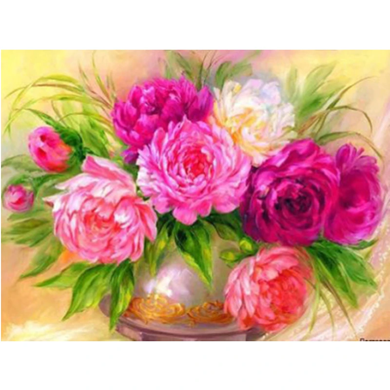 

Diamond Painting Flower Vase 5d Diy Mosaic Full Square Round Drill Diamant Of Rhinestone Daimond Embroidery Pictures Sale