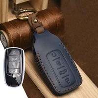 remote leather car key fob case cover for chery tiggo 8 plus 8 pro 7 pro shell accessories