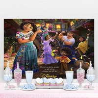 Disney EncantoTheme Background Party Decoration Banner Girls Kids Birthday Party Decor Baby Shower Photo Backdrop Room Decor